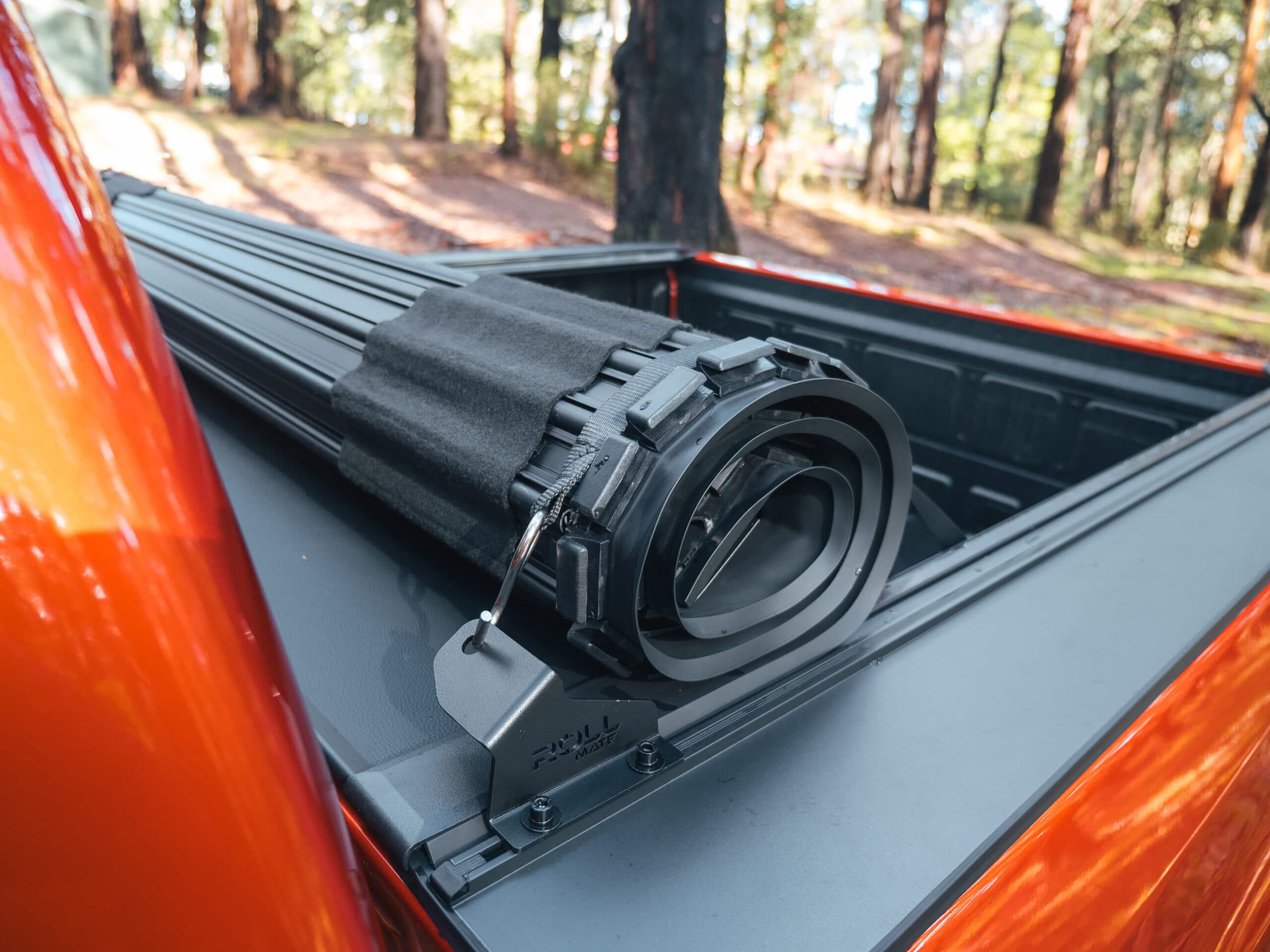 HSP Roll Mate tonneau cover on Ute parked in off-road Australian conditions